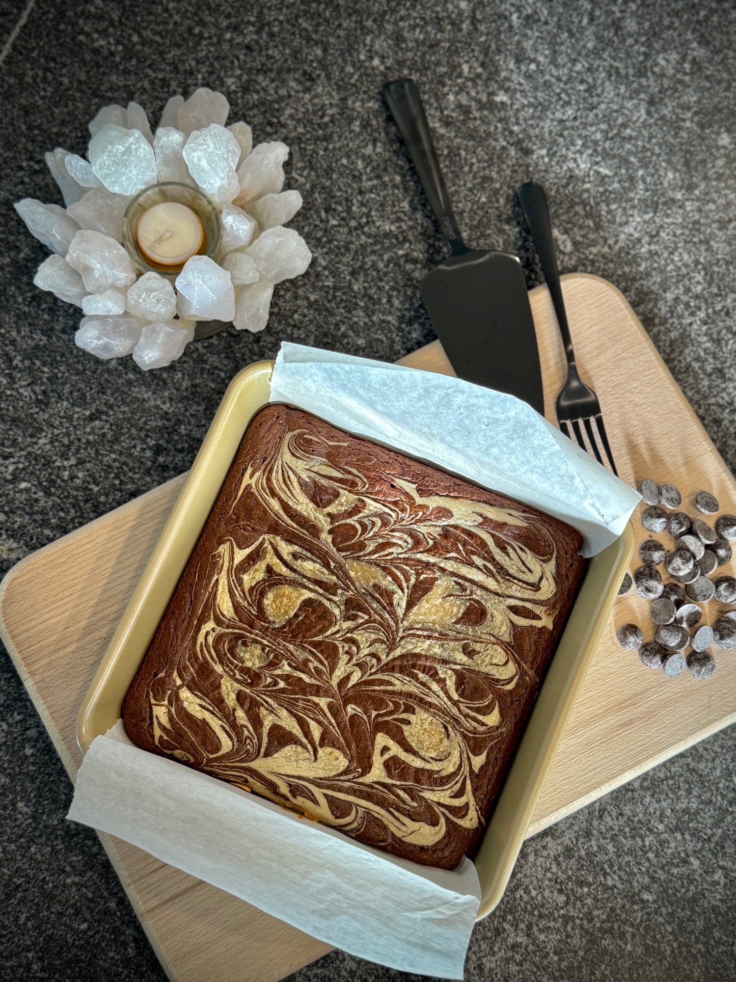 Tahini Swirl Brownies